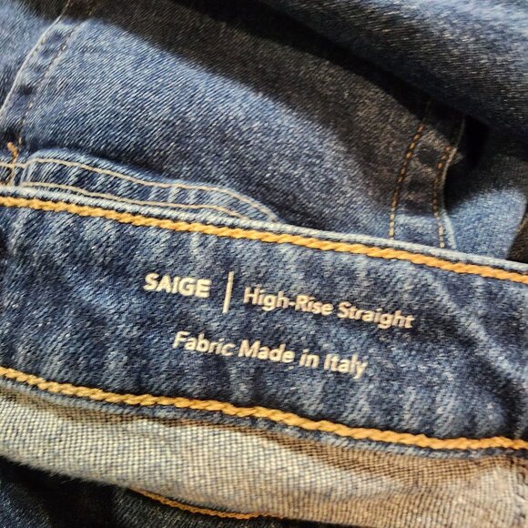 AG Adriano Goldschmied Saige High-Rise Straight Jeans Womens Size 31 - Picture 4 of 5